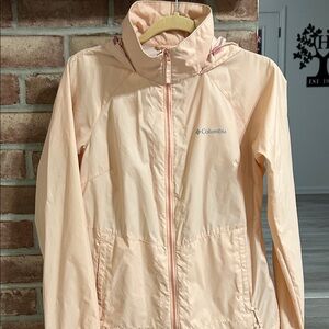 Columbia Soft Peach Adventure Rain Jacket